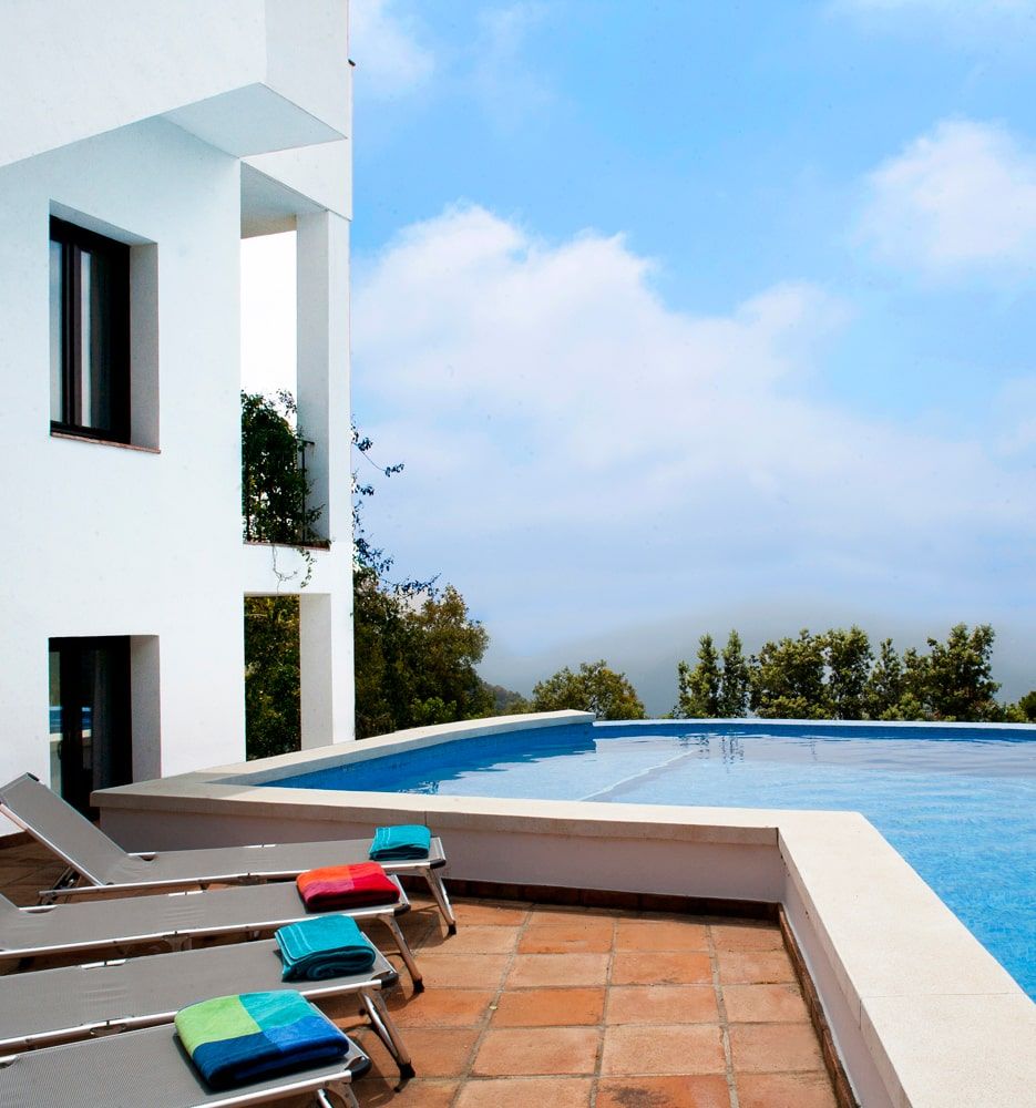 lap pool and view in andalucia