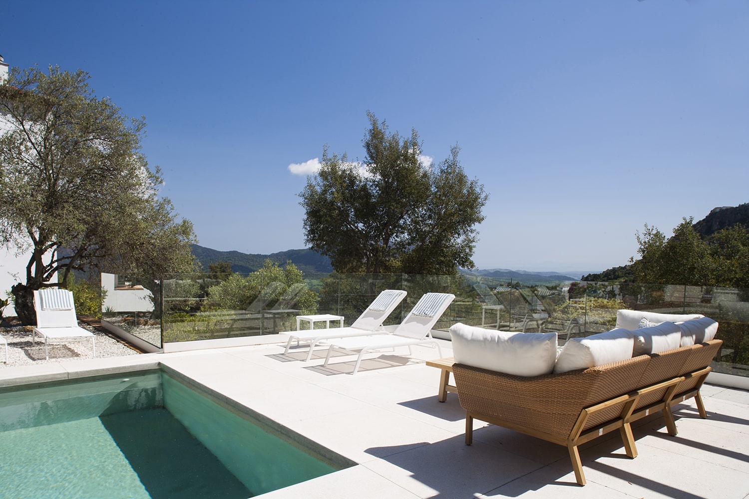 swimming pool and garden luxury villa andalucia