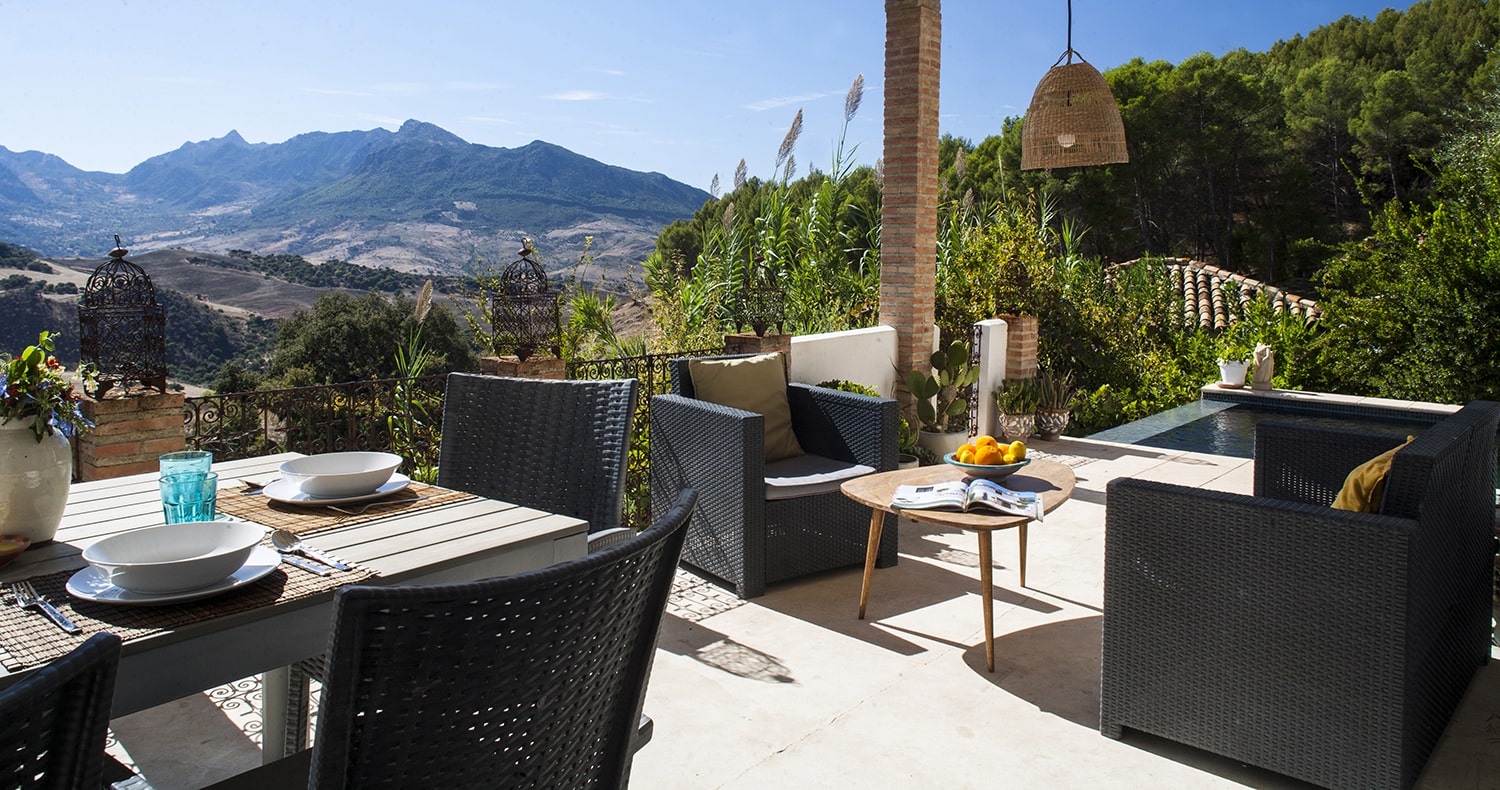 outdoor terrace with views andalucia