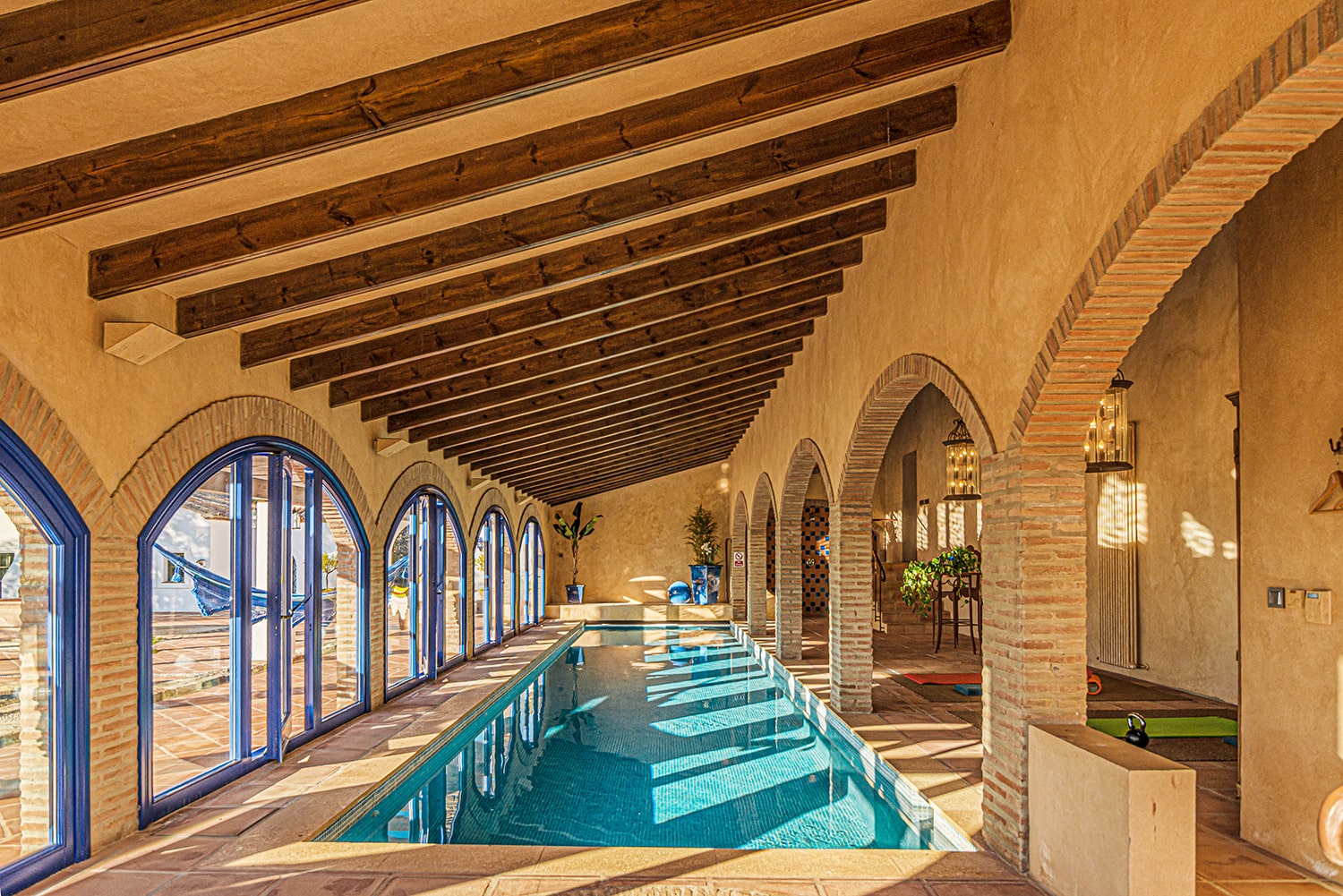 indoor heated pool luxury villa spain