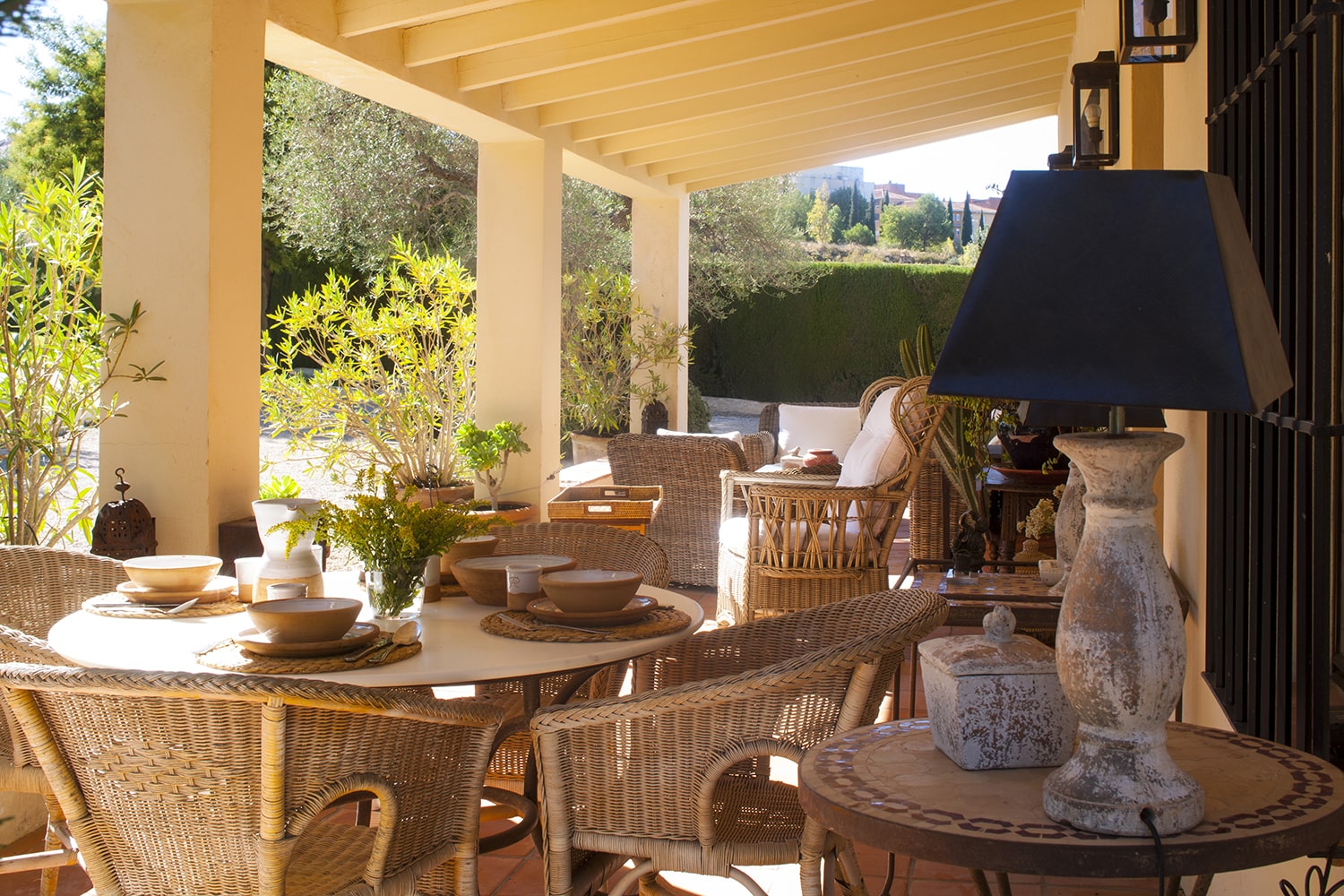 terrace spanish holiday villa to rent